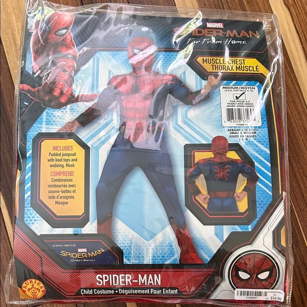 Marvel Spider-Man Kids Costume with Red and Blue Design